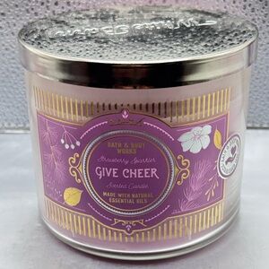 Bath & Body Works Strawberry Sparkler (Give Cheer) 3 Wick Candle